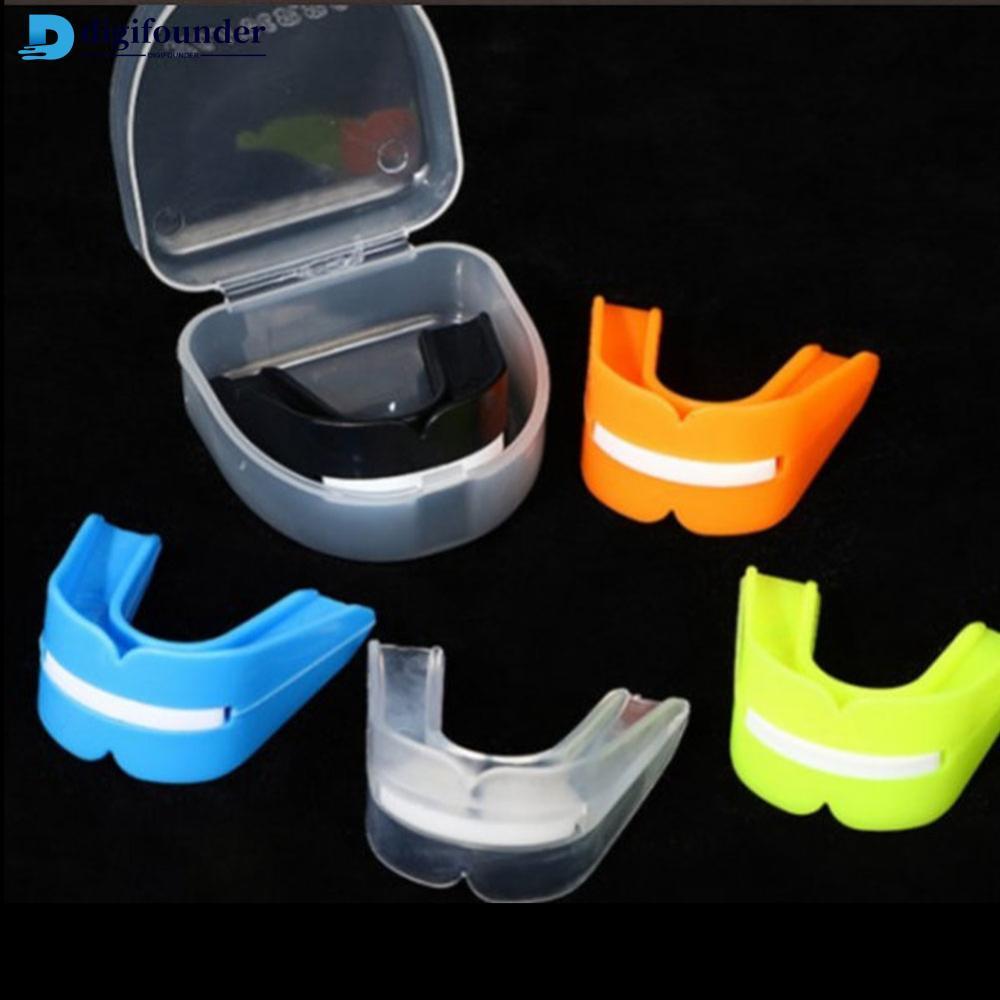 DIGIFOUNDER 1 PC Double-Layer EVA ฟันบาสเกตบอลมวย Sanda Taekwondo Anti-Bite Anti-Wear ฟัน GUARD D2O5