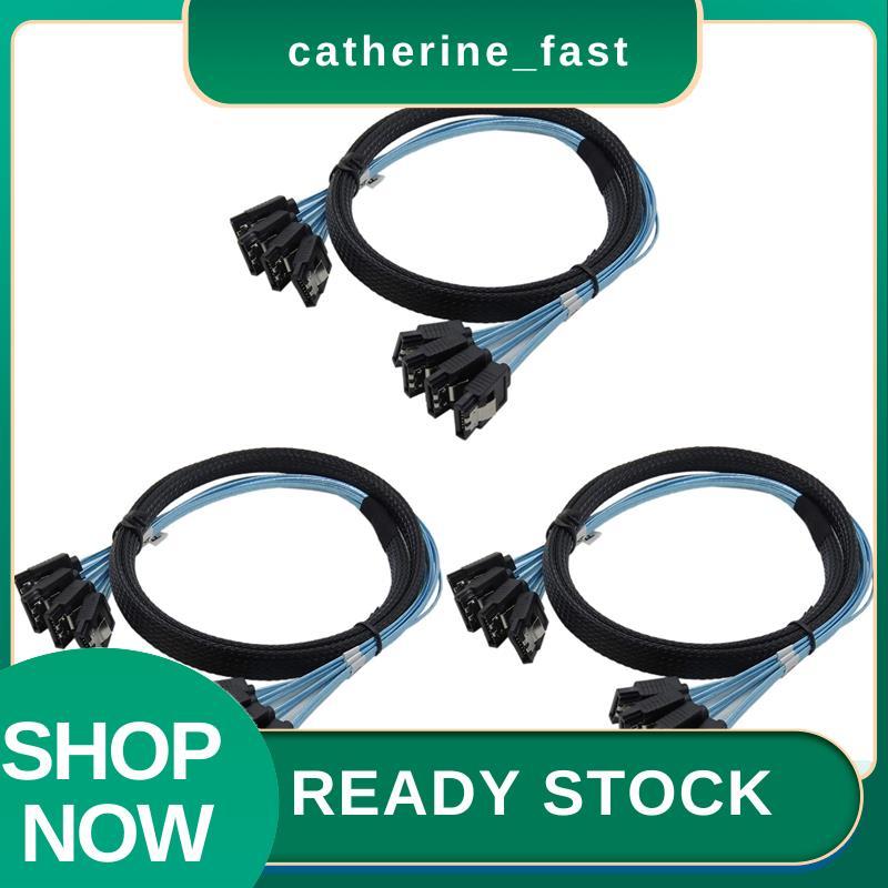 In Stock 3X SAS Cable Cable ความเร็วสูง 6Gbps 4 พอร์ต/ชุดคุณภาพสูงสําหรับเซิร์ฟเวอร์ 0.5 เมตร