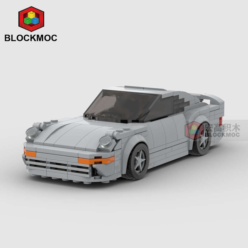 MOC บล็อกตัวต่อ Porsche 959 รถสปอร์ต Racing เข้ากันได้กับ Lego ใส่ของเล่นเพื่อการศึกษา Boy Car Serie