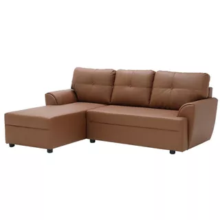 SB Design Square โซฟาเข้ามุมซ้าย รุ่น Riowa สีน้ำตาลอ่อน (203x147x80 ซม.) แบรนด์ SOFA SOLUTIONS