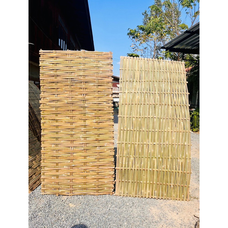 ตกแต่งบ้าน ให้น่าอยู่ ระแนงไม้ไผ่สาน ขนาด100*200 cm ตกแต่งผนังและฝ้าอย่างสวยงาม มีให้เลือกด้วยกัน 7 แบบ หลายขนาด ราคาถูก