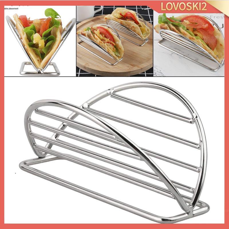 [Lovoski2] Taco Holder Stand Taco Rack, Bakeware Taco Shell Holder Burritos Plates, สําหรับปิคนิคร้า