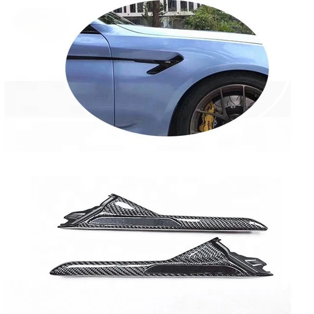 สําหรับ BMW F90 M5 ดัดแปลงพิเศษคาร์บอนไฟเบอร์ Fender โลโก้ด้านข้าง