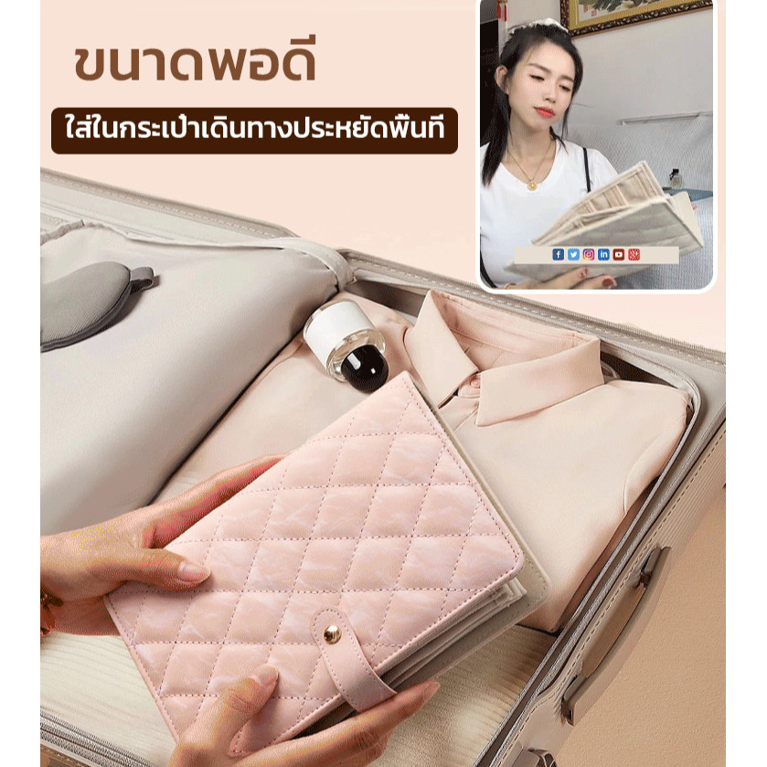 🥰🥰ถุงเก็บเครื่องประดับ กันเกิดออกซิเดชัน สมุดเก็บเครื่องประดับแบบหนัง ที่เก็บแหวน ต่างหู และสร้อยคอ - รูปที่ 4