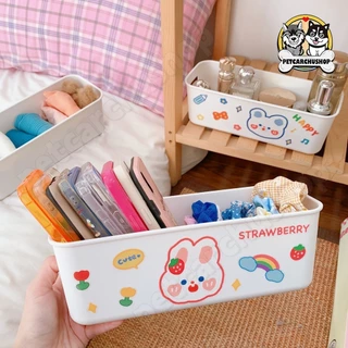 สติ๊กเกอร์ฟรี 2 ชิ้น กล่องเก็บผลิตภัณฑ์ดูแลผิว กล่องเก็บของมินิมอล จัดระเบียบบนโต๊ะ กล่องเก็บขนตาปลอม