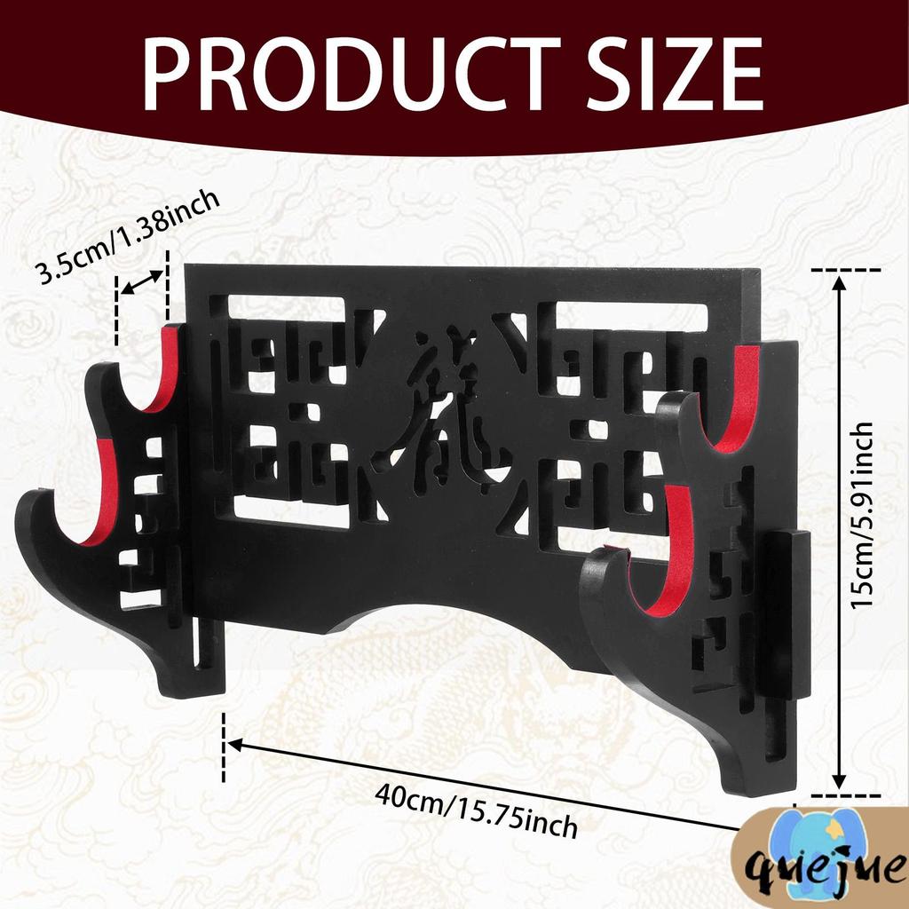 ชั้นวางโชว์ซามูไรติดผนังติดตั้งง่ายขาตั้งไม้สําหรับบ้าน ร้านค้า6222 - รูปที่ 4