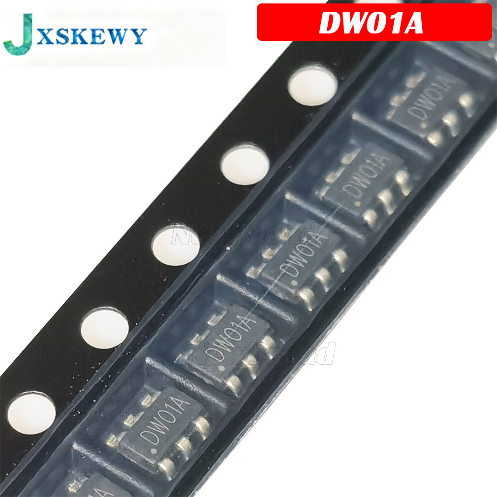 50PCS DW01 DW01D DW01A SOT23-6 โทรศัพท์มือถือแบตเตอรี่ลิเธียมป้องกันชิป IC
