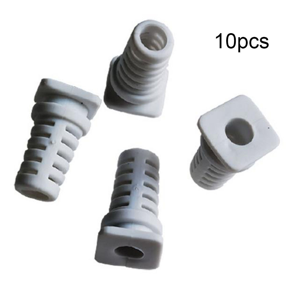 [ในสต็อก] 10x สายเคเบิล Gland Connector ยางความเครียดบรรเทาสายไฟเครื่องมือไฟฟ้าปลอกสายเคเบิล