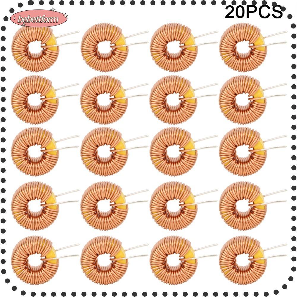 BEBETTKISS 20PCS Toroid Inductor Wire, 100UH แนวตั้ง Toroidal Inductor, ความต้านทานต่ํา 0.6 มม. Toro