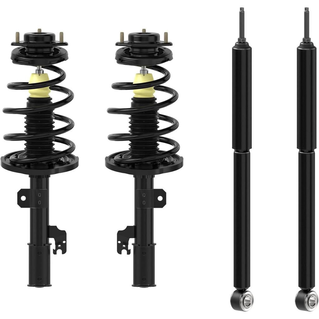 มอนโร 1000117VK 4 ชิ้นด้านหน้าและด้านหลัง Quick-Strut และ OESpectrum Suspension Strut และโช้คอัพชุดส