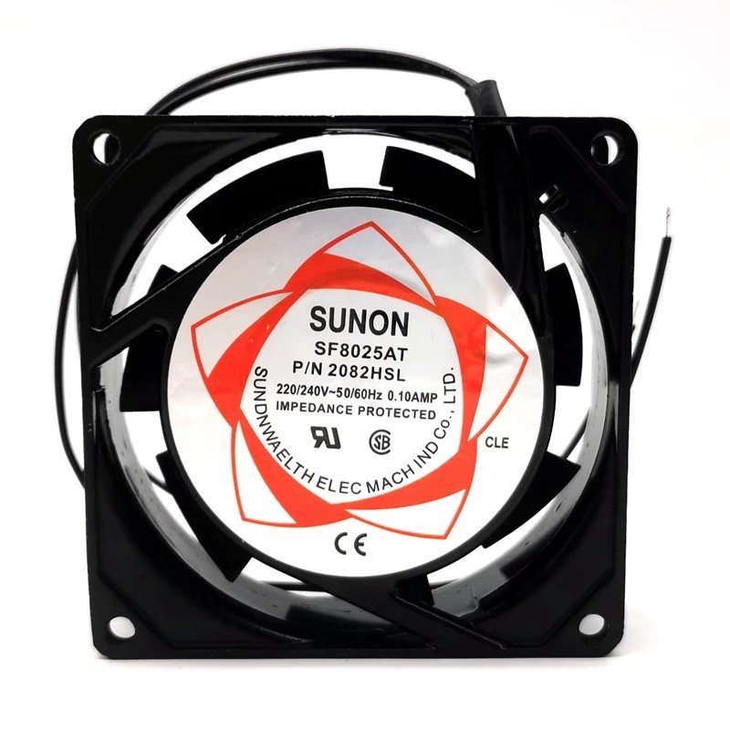 SF8025AT P/N2082HSL/HBL AC220V 0.1A 80 * 80 * 25 พัดลมระบายความร้อน AC