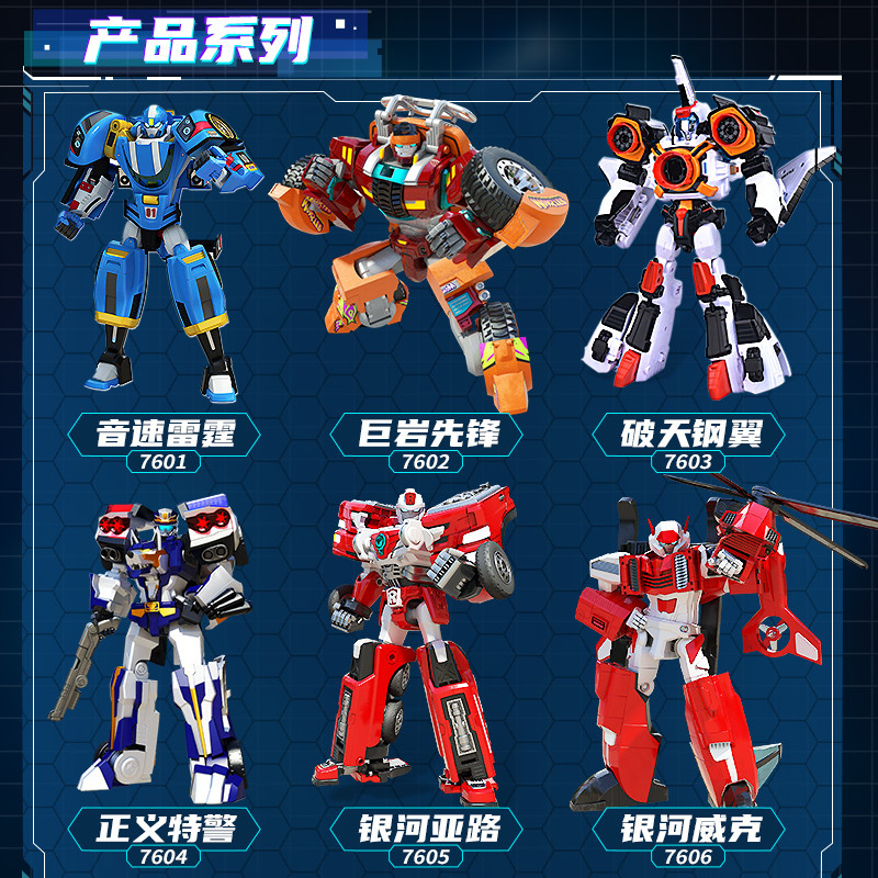 TOBOT TOBOT TOBOT Galaxy Detective SPEED Sonic Thunder Transformation Racing หุ่นยนต์ของเล่น King Ko