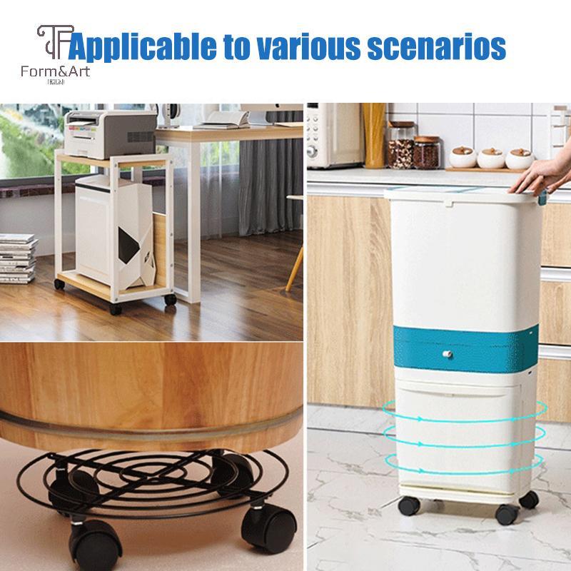 Form & Art 1 คู่ 1.5 นิ้ว Universal ล้อล้อหมุน Roller ล้อเฟอร์นิเจอร์เก้าอี้สํานักงานล้อเบรค FA