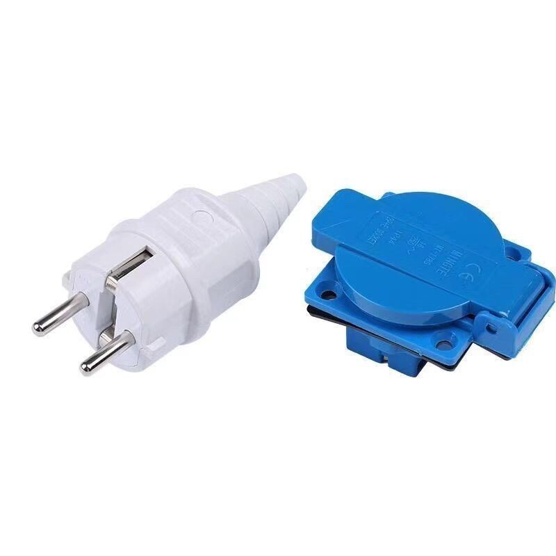 เครื่องกําเนิดไฟฟ้าเบนซินอุปกรณ์เสริมปลั๊กยุโรป 1kw2kw3kw5kw7kw ปลั๊กกันน้ํายุโรปซ็อกเก็ต Universal 