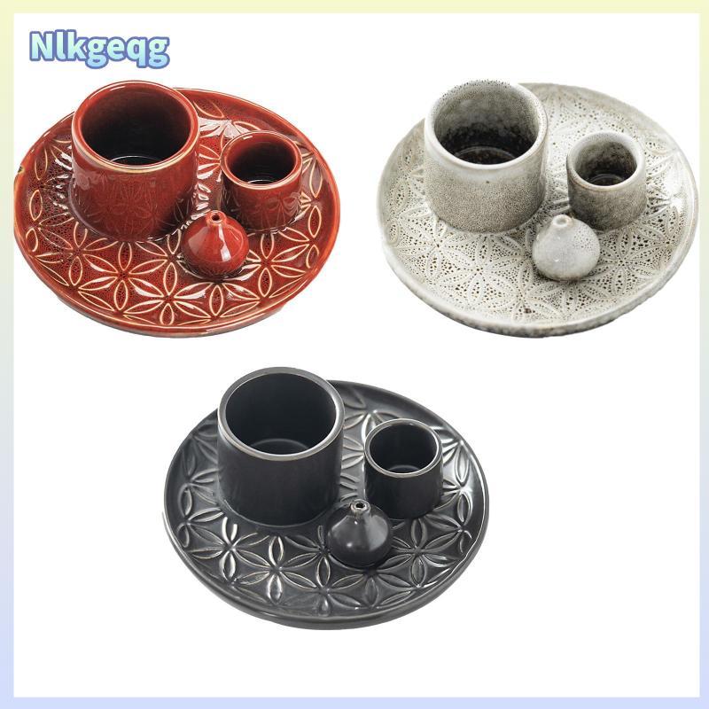 [nlkgeqg] เชิงเทียนธูป Burning Sage, ที่วางกระถางธูปสําหรับเตาผิง