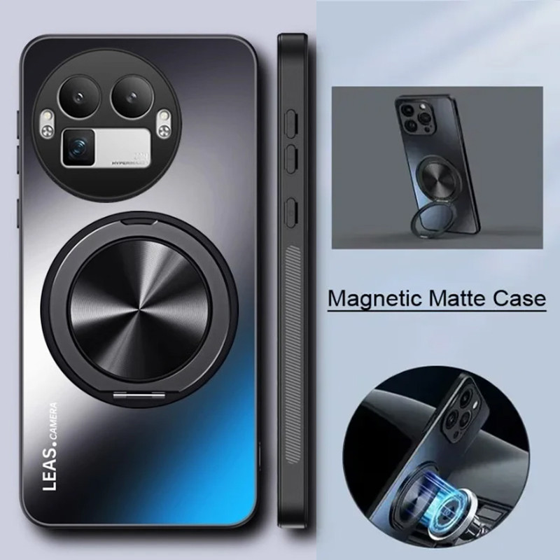 สําหรับRealme GT 8 Pro AG Frosted Hard PCกันกระแทกสําหรับRealme GT 8 GT8proขาตั้งแม่เหล็กฝาครอบโทรศัพท์กันชน