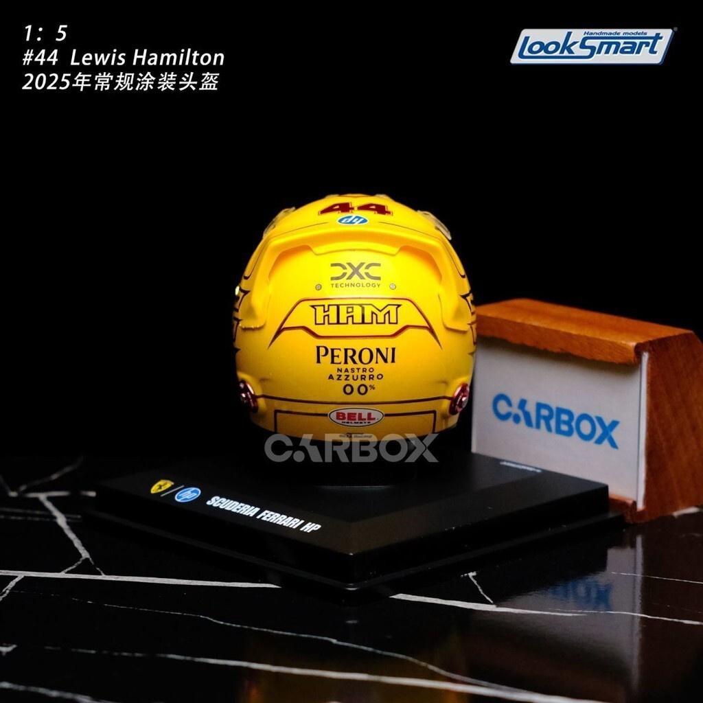 [Sg Seller][CarBox] Lookart 1: 5 F1 Helmet Model Ornaments Hamilton 2025