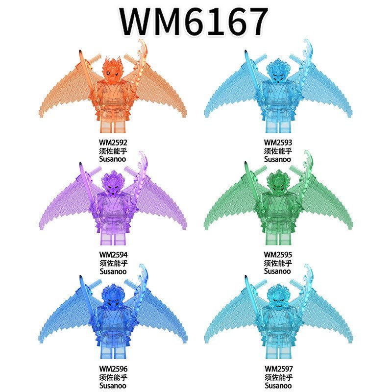 อะนิเมะ Naruto Konoha Susanohu Third Party ประกอบ Building Block Minifigure ของเล่น WM6167 LTJJ