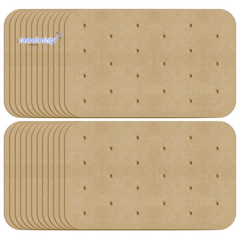 200 ชิ้น Air Fryer กระดาษ Air Hole Air Fryer Parchment กระดาษสําหรับ DZ201, DZ401 Dual Air Fryer อุป