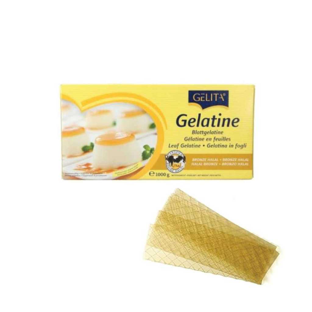 Gelita Gelatin Bronze Sheet เจลาตินแผ่น ขนาด 1 Kg