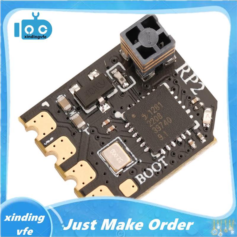 RP2 ตัวรับสัญญาณนาโน 2.4 Ghz ELRS ตัวรับสัญญาณสีดําความล่าช้าต่ําสําหรับรุ่น TX16S TX12 ELRS