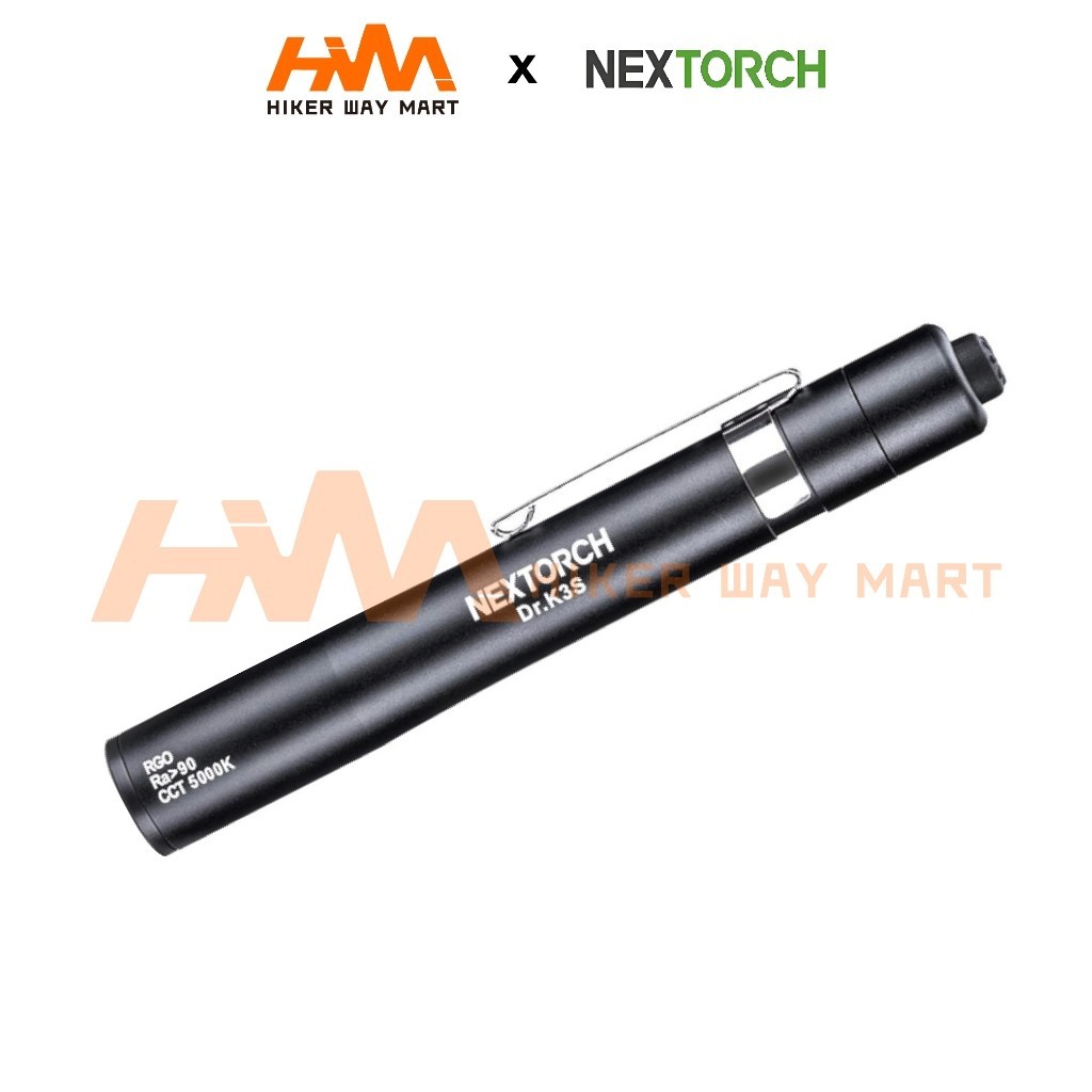 NEXTORCH K3S Profesional Medical LED Penlight ไฟฉายคลิปไฟฉายขนาดเล็กสําหรับพยาบาลนักเรียนหมอแบตเตอรี