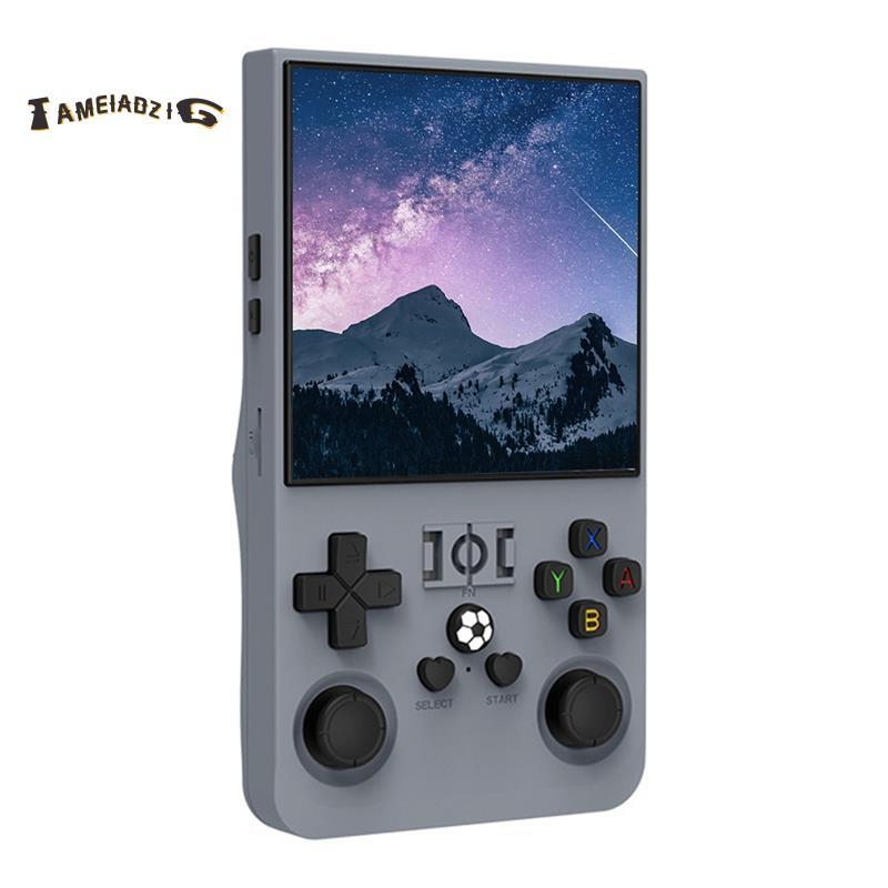 [คุณภาพ T]R36MAX Retro 128GB เกมคอนโซลมือถือ 128GB 4.0 นิ้วหน้าจอ IPS สําหรับ Linux ระบบเครื่องเล่นว