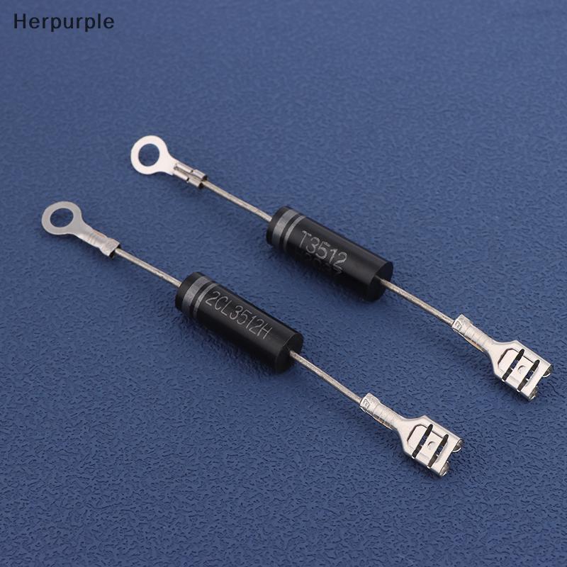 Herpurple 1 PC 350mA 12KV ไดโอดแรงดันสูงสําหรับเตาอบไมโครเวฟ Unidirectional Conduction 2CL3512 2CL45