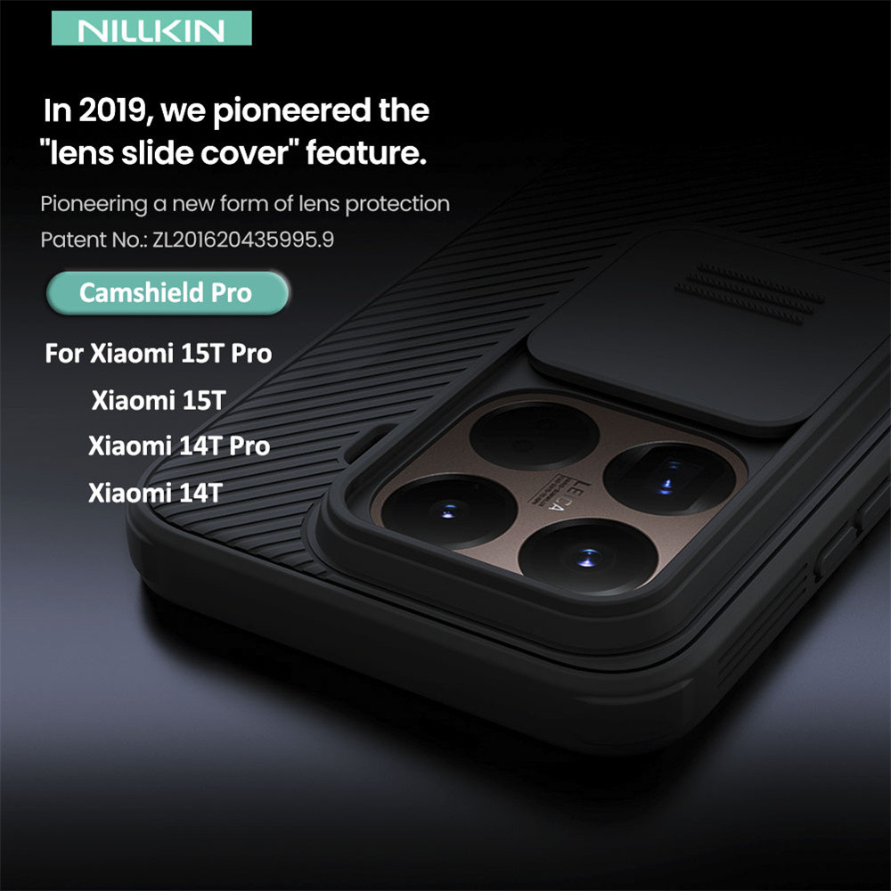 Nillkin Slide Cover เคสป้องกันกล้องสําหรับ Xiaomi 15T Pro 15T 14T 14T Pro CamShield Hard Case