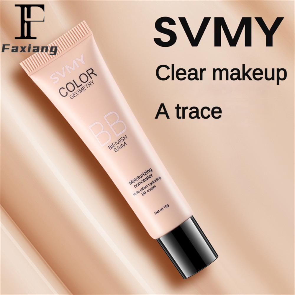 JIANGZHIB SVMY Liquid Foundation Concealer แต่งหน้าธรรมชาติเหมือนหน้าสด ควบคุมความชื้น บีบีครีมน้ําม