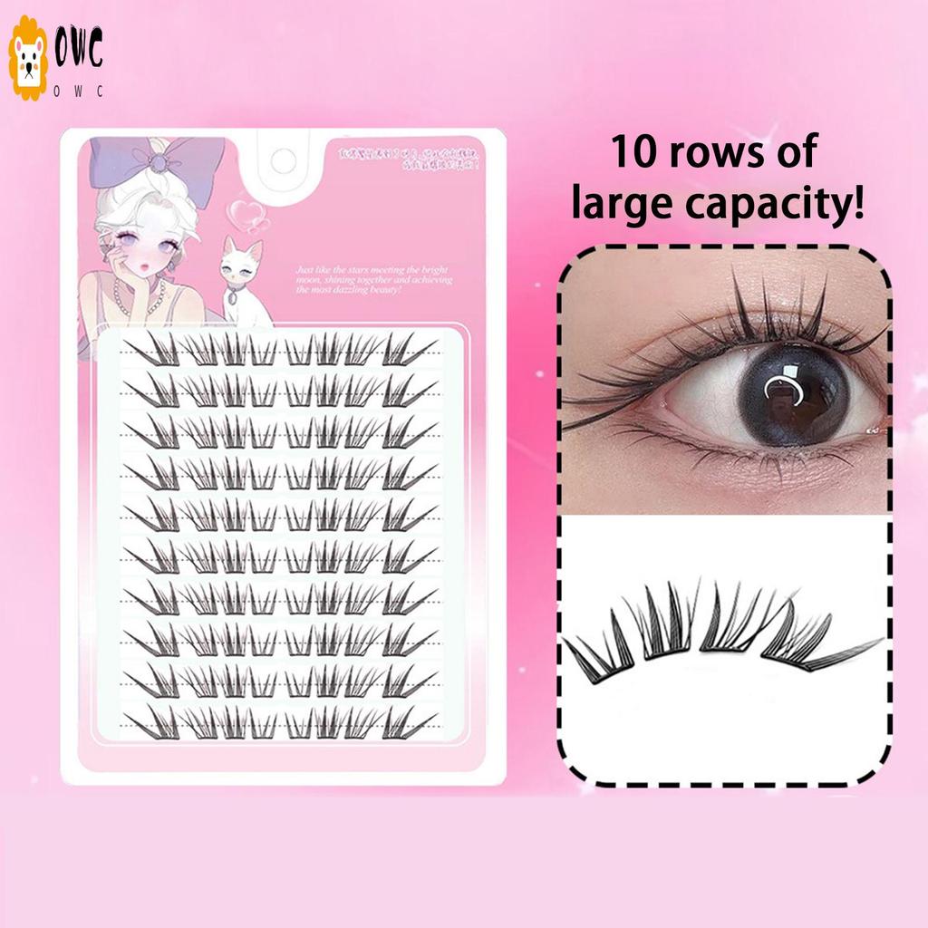 Cat Eye Natural Look ขนตาปลอมจําลอง Grafted Segmented ขนตาปลอมสําหรับออกเดทงานแต่งงานใช้ทุกวัน