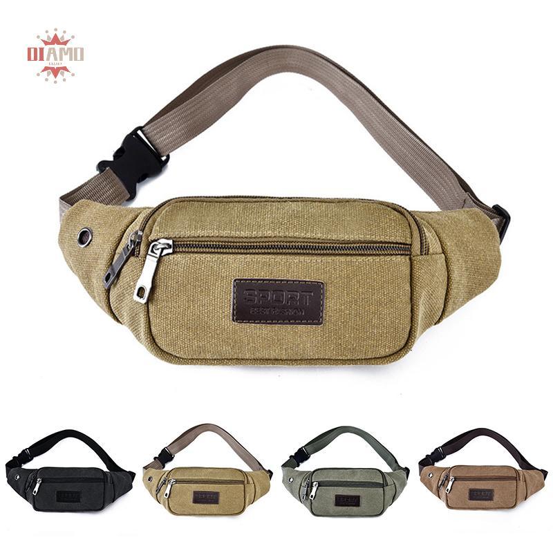 [Yulong] กระเป๋าคาดเอวผ้าใบสำหรับใส่มือถือและของเล็กๆ น้อยๆ