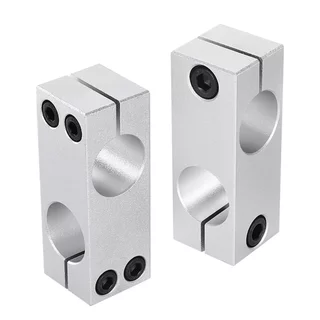FXC ตัวยึดแกนเหล็ก 2ทาง ขนาด 6mm-20mm Aluminum Alloy Optical Axis Cross Clamp Joint ตัวยึดแกนออปติคอลแบบตั้ง ตัวจับยึ...
