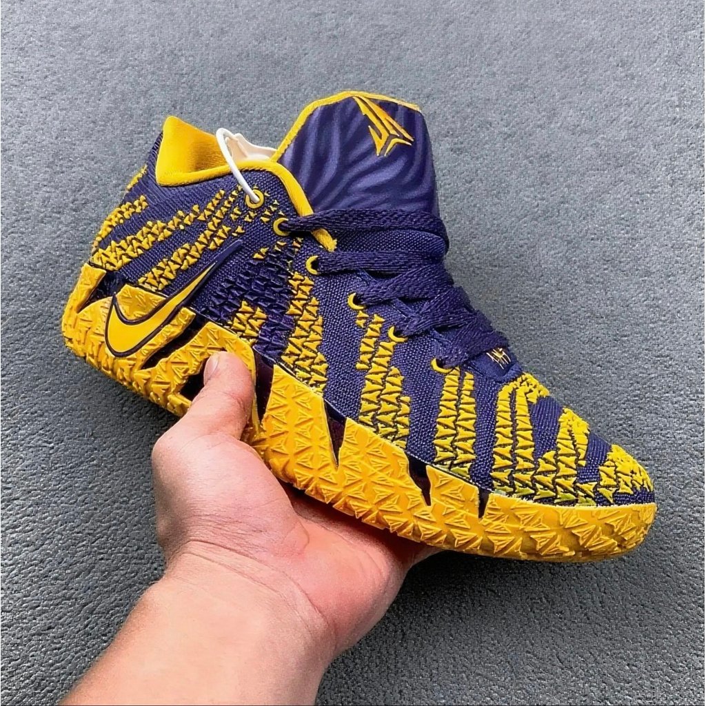 NIKE Ja3EP Morante 3rd Gen รองเท้าบาสเก็ตบอลสีเหลือง Low-Top สวมใส่สบาย เทคโนโลยี.Visible Air Cushio