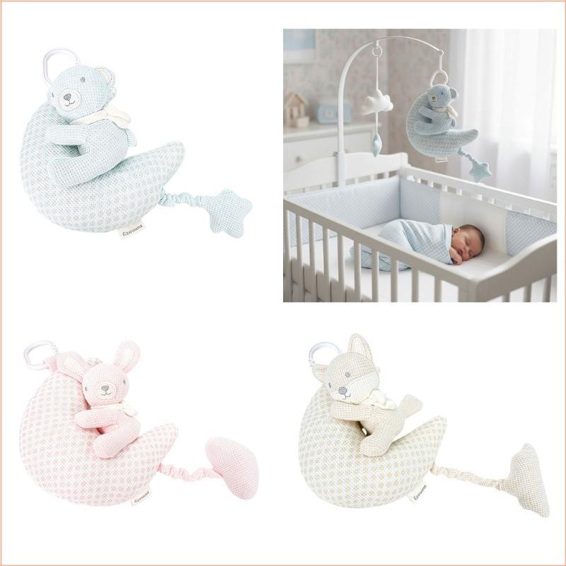 COGI ทารกแรกเกิด Sensory Mobile Textured Cotton แขวน Bell ของเล่นรถเข็นเด็กข้างเตียง Travel Safe