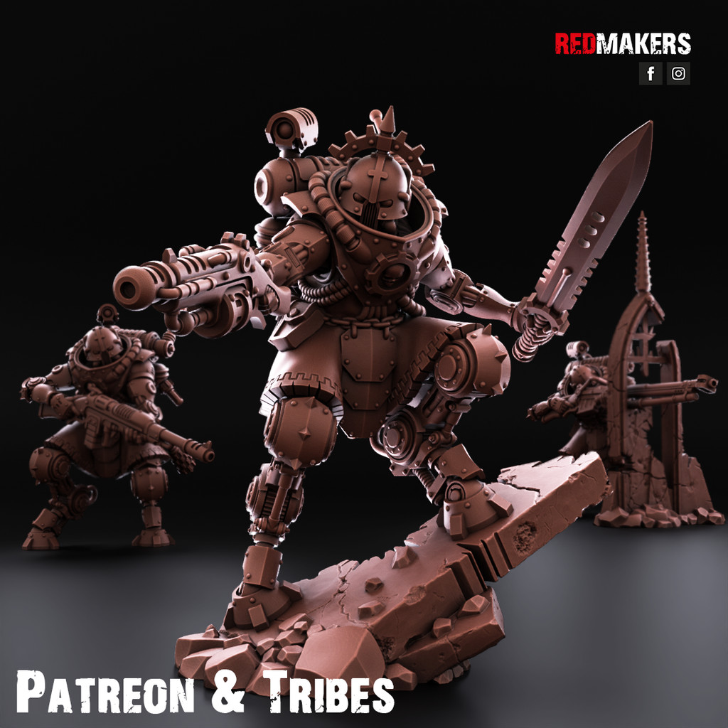 Warhammer War Chess Mechanical Guard Technology White Model 3d Printing Resin (Unpainted) LV8I