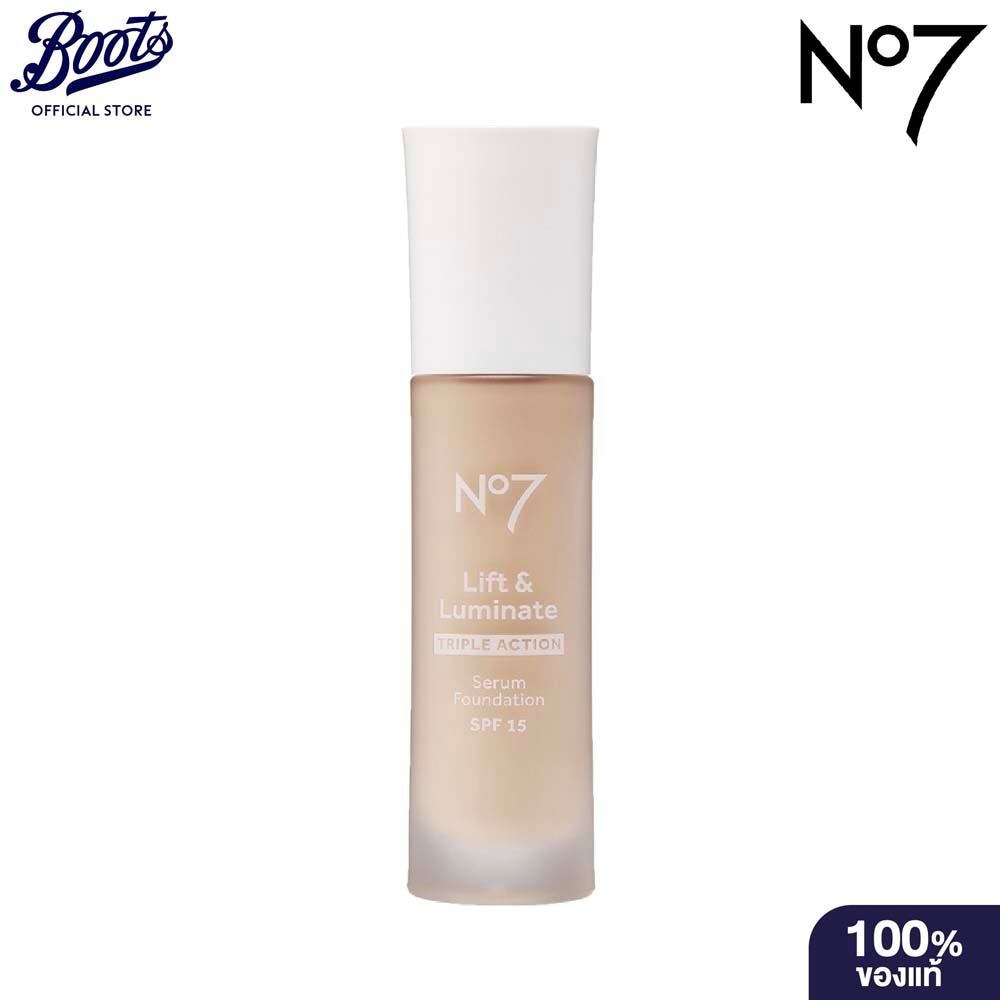 No7 Lift & Luminate Triple Action Serum Foundation SPF 15 Calico 30 ML. นัมเบอร์เซเว่น รองพื้น รองพื