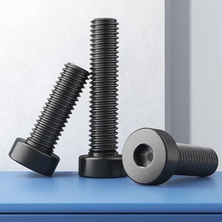 น็อตจมบาง สกรูหัวจมหกเหลียม หัวสั้น ระดับ 12.9 หัวบาง /DIN912 Hex Socket Head Cap Machine Screw M3/M4/M5/M6/M8/M10/M12/M16 * L4-60 มม.LC-TH-1