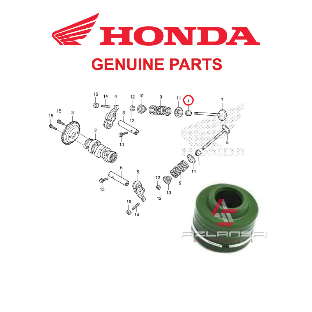 ก้านวาล์วซีล ( 12209-GB4-681 ) ADV 150, PCX, Vario 125 & Vario 150 💯 อะไหล่