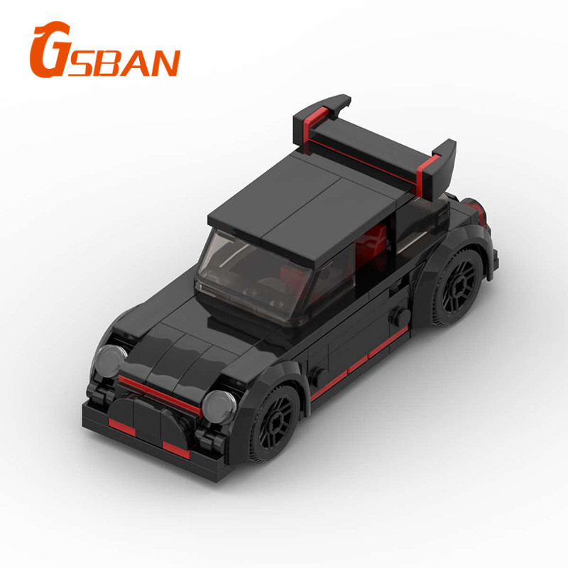 Mini john cooper ทํางาน gp รถBuilding บล็อกของขวัญของเล่นสร้างสรรค์สําหรับเด็ก DIY การศึกษาประกอบของ