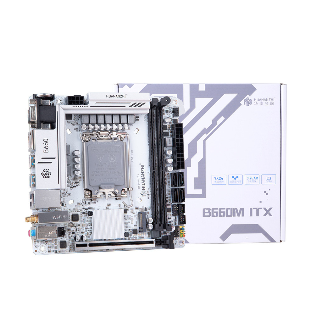 South China Gold เหรียญ B660M-ITX เมนบอร์ดคอมพิวเตอร์เดสก์ท็อป Mini เมนบอร์ดขนาดเล็กสนับสนุน Corey 1