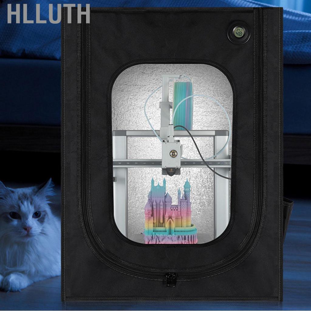 Hlluth Halluya.th ทนไฟ Enclosure Fit สำหรับ Bambu Lab P1 X1 A1 3D เครื่องพิมพ์คงที่อุณหภูมิฝุ่นพร้อม