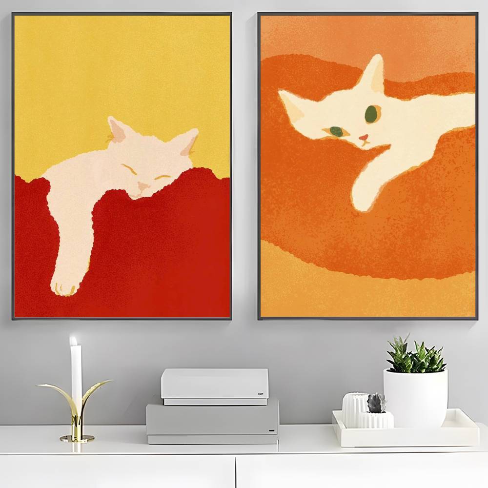 โปสเตอร์ลายการ์ตูนน่ารักของแมวและสุนัข สำหรับตกแต่งห้องเด็ก - รูปที่ 3