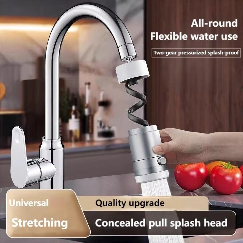 JUZ Magnetic Pullout Nozzle Extender Aeratorsplashproof Nozzle Hidden Builtin Pullout Faucet Faucet 