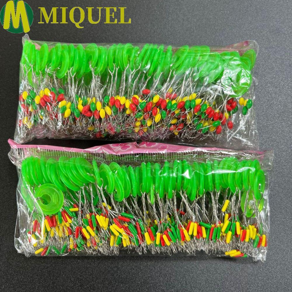 MIQUEL 600 ชิ้นรูปไข่ลอยสายตกปลา Tackle Mini Fishing Stopper Bobber Stopper ตกปลาลอยถั่วปลาคาร์พอุปก