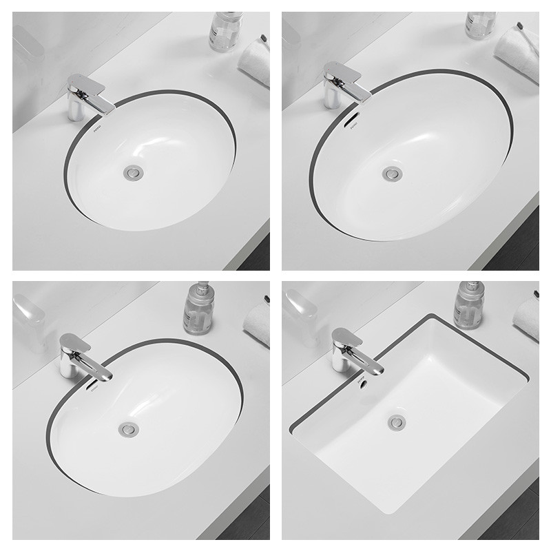 TOTO ฝังรูปไข่ภายใต้เคาน์เตอร์อ่างล้างหน้า LW546/548B อ่างล้างหน้าทรงสี่เหลี่ยม LW596RB/1536/1515B