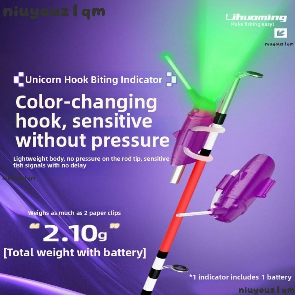 NIUYONI Fishing Pole Bite Alarm, LED Light Bite Alarm Angling LED Alert Light, 2026 Alert Light Fish