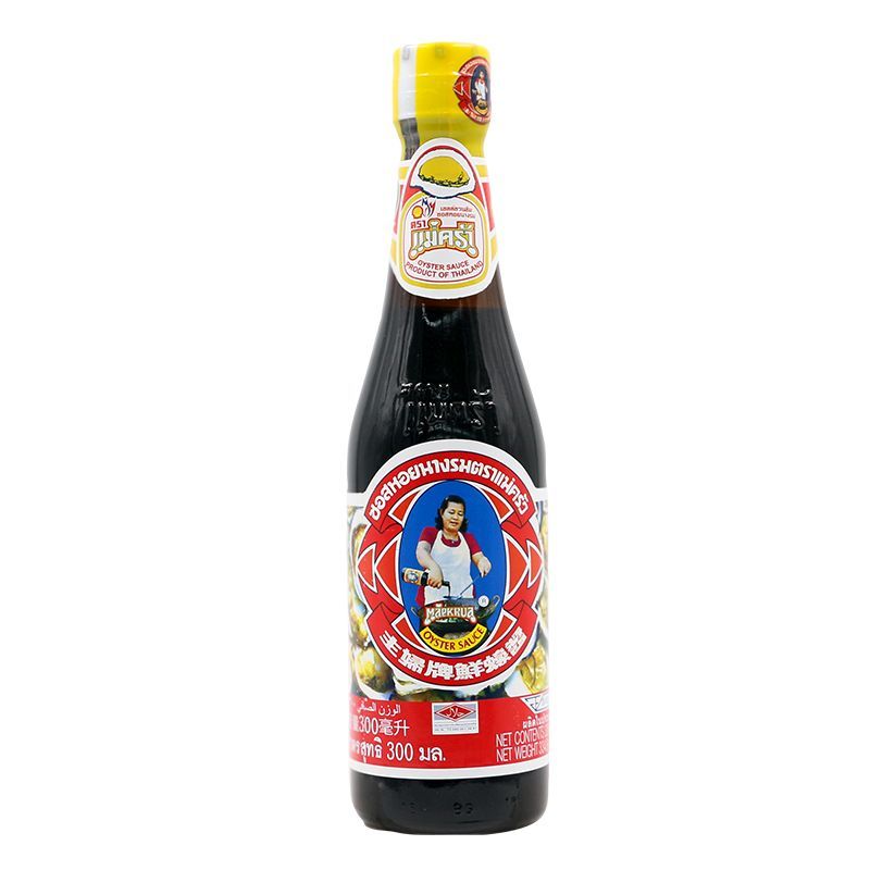 ตราแม่ครัวซอสหอยนางรม 300ซีซี Mae Krua Oyster Sauce 300cc. [หมายเลขบาร์โค้ด 8850038400028 ]