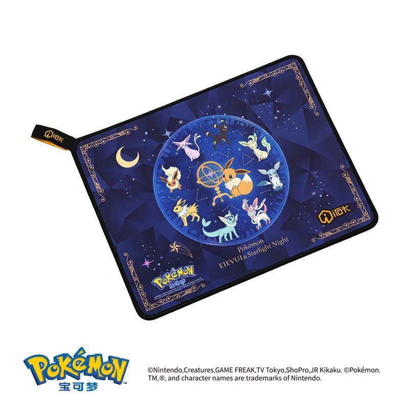 Pokémon Pokémon Pikachu Ibrahimovic Ai Stone Joint Mouse Pad เกมสําหรับเล่นเกมหนาพื้นผิวบางขนาดกลาง