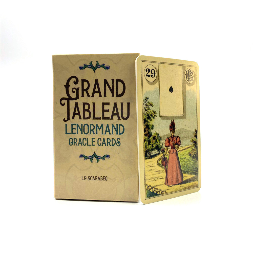 Grand Tableau Lenormand Oracle Decks A 36 English Divination Edition Deck Borad เกมพร้อมคู่มือกระดาษ